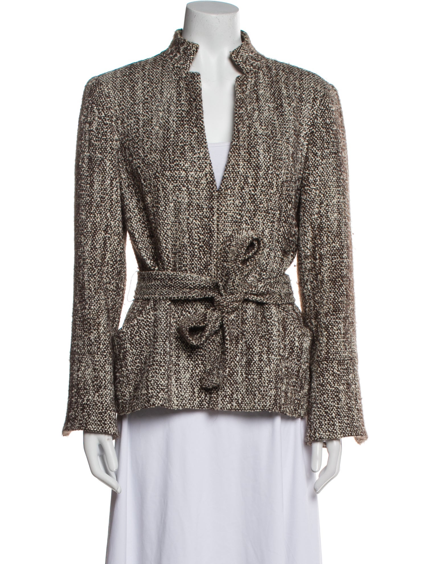 Lafayette 148 Wool Tweed Pattern Blazer