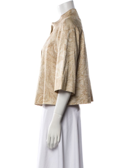 Lafayette 148 Linen Printed Evening Jacket