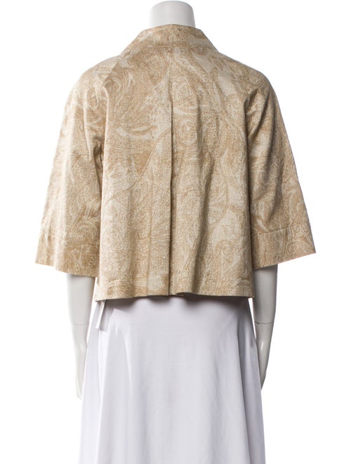 Lafayette 148 Linen Printed Evening Jacket