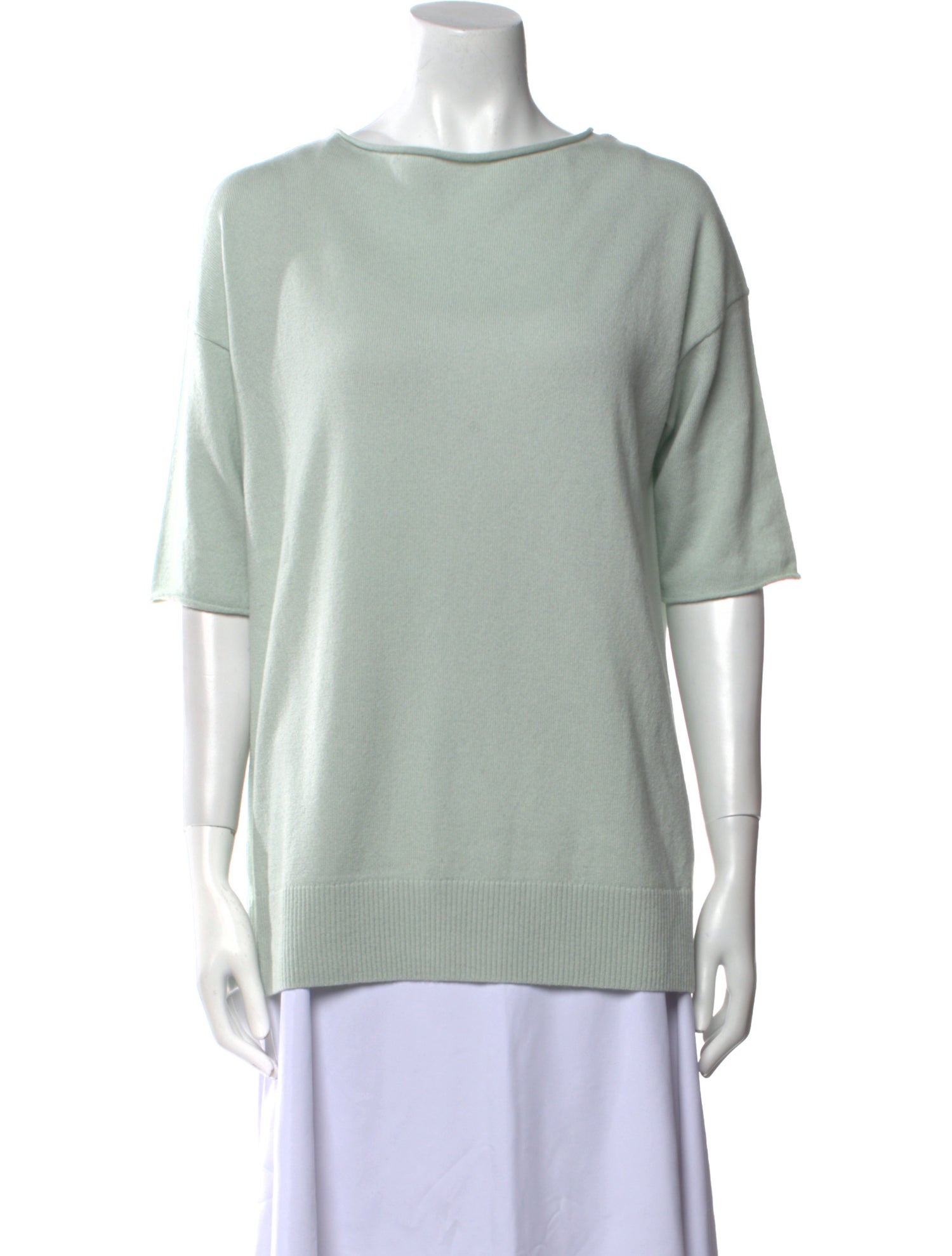Lafayette 148 Cashmere Bateau Neckline Sweater
