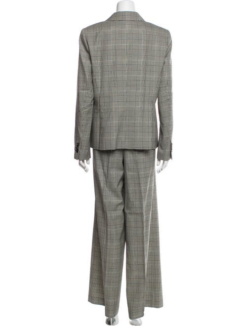 Lafayette 148 Wool Houndstooth Print Pantsuit