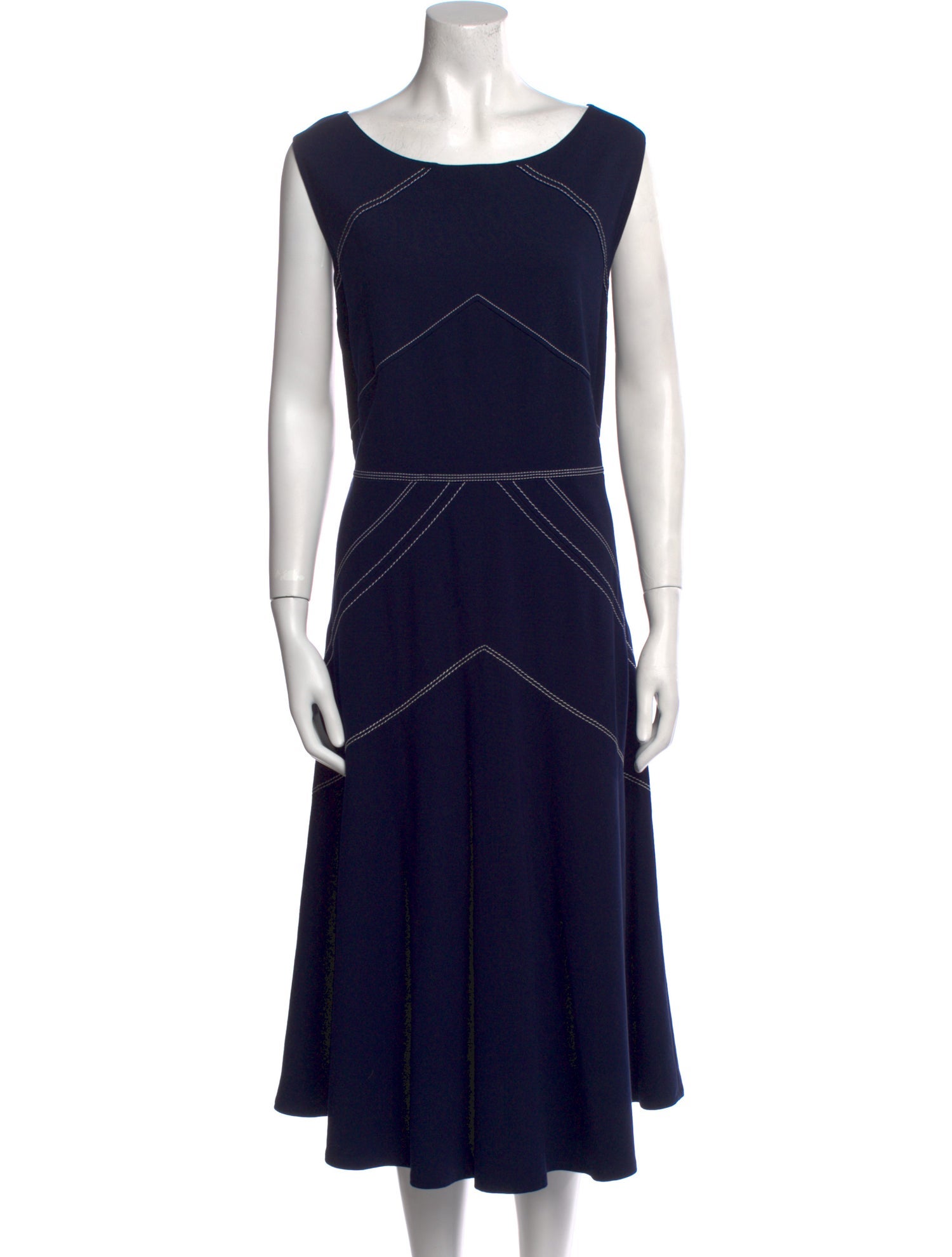 Lafayette 148 Scoop Neck Long Dress