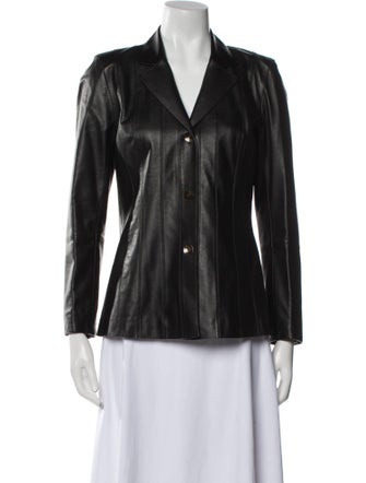 Lafayette 148 Leather Blazer