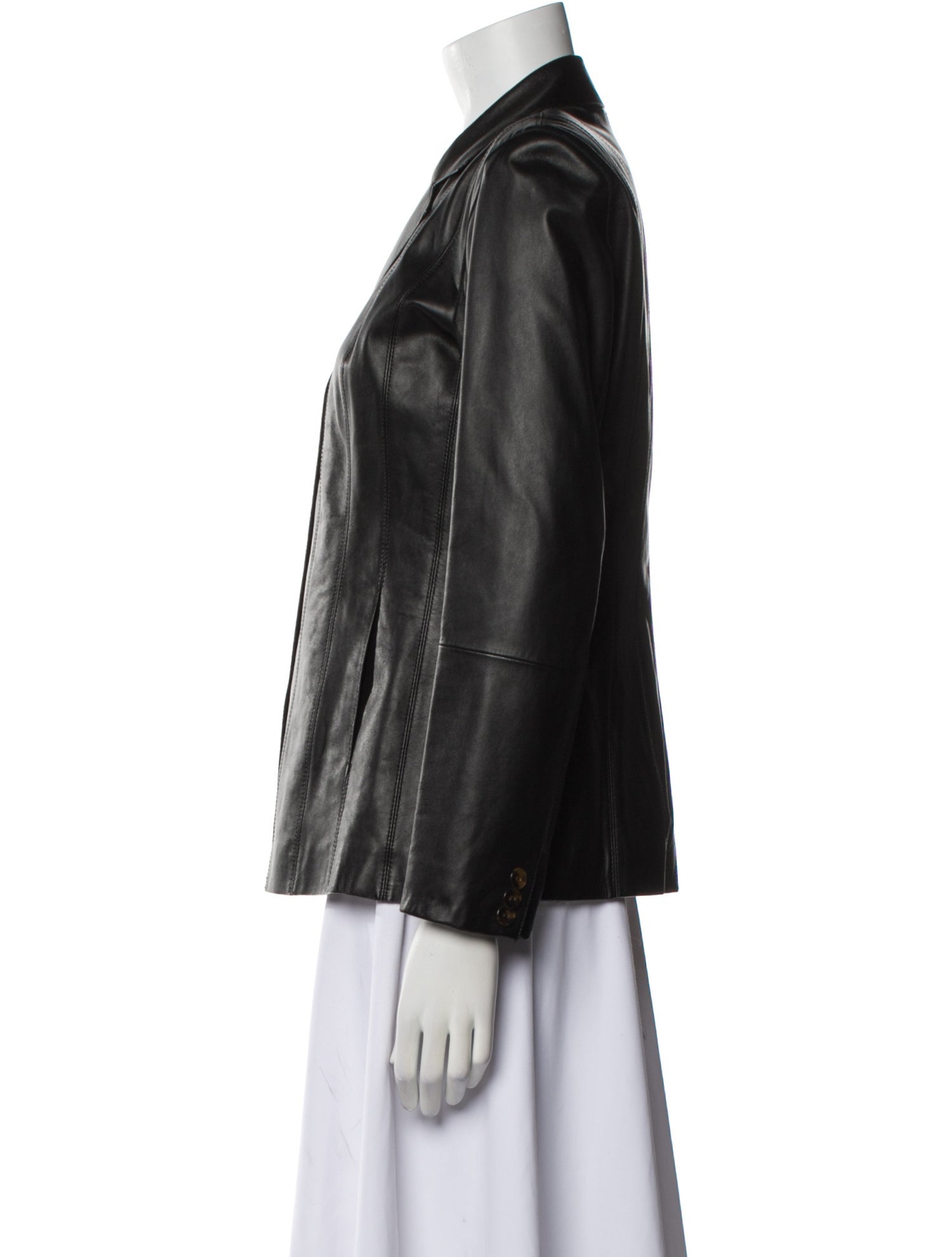 Lafayette 148 Leather Blazer
