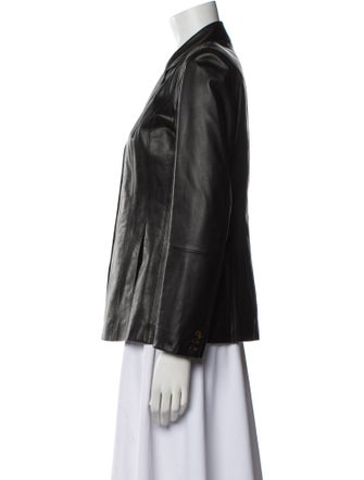 Lafayette 148 Leather Blazer