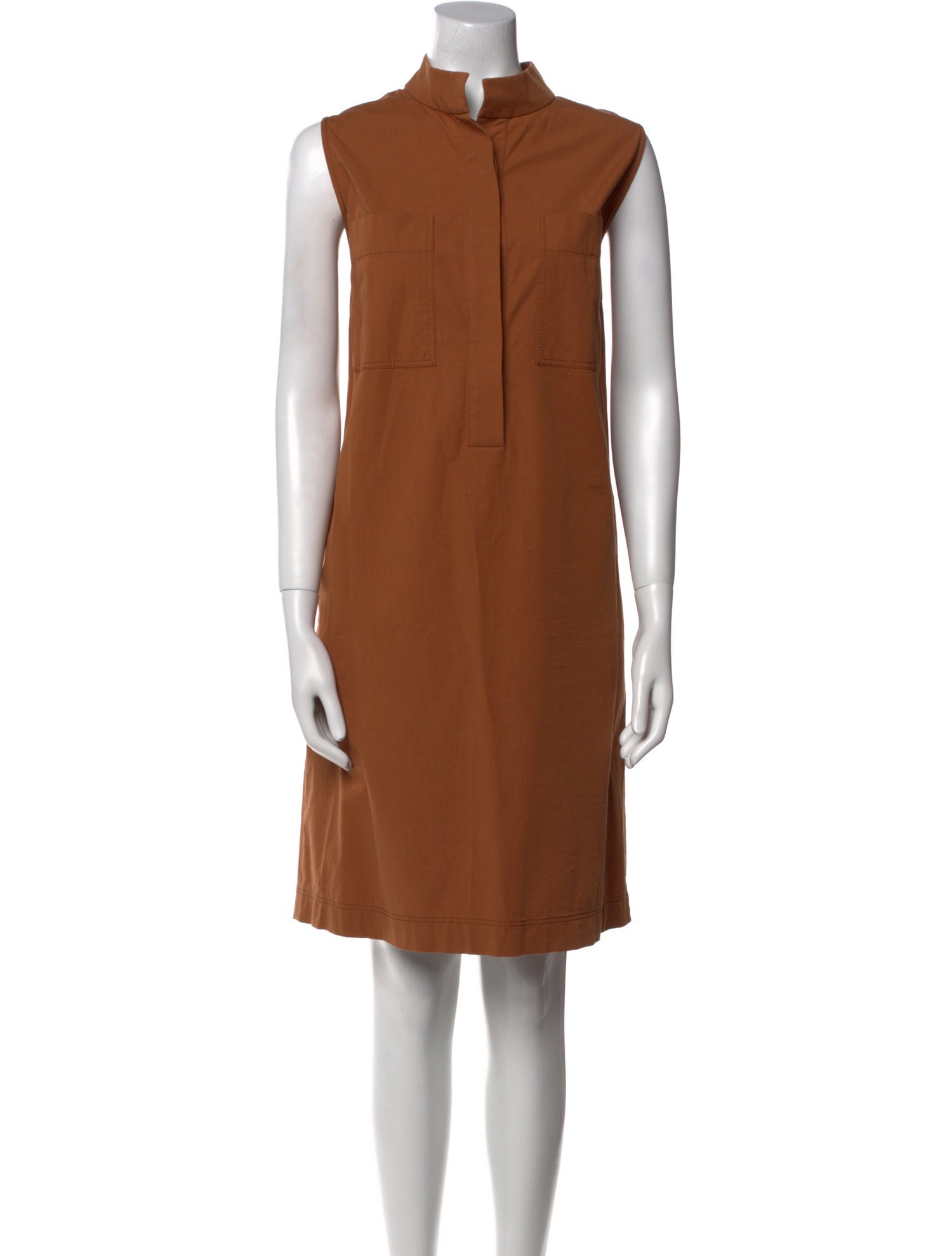 Lafayette 148 Mock Neck Knee-Length Dress