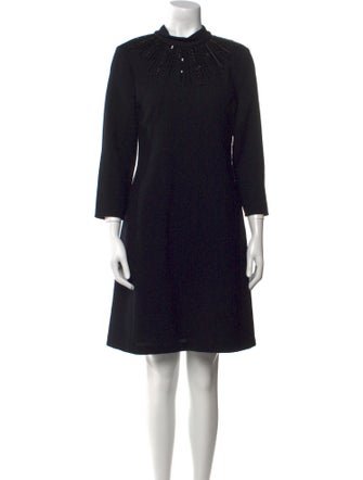 Lafayette 148 Wool Knee-Length Dress