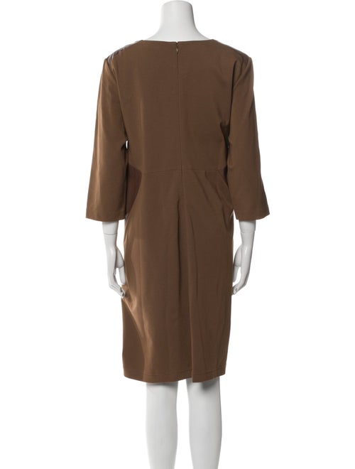 Lafayette 148 Bateau Neckline Midi Length Dress