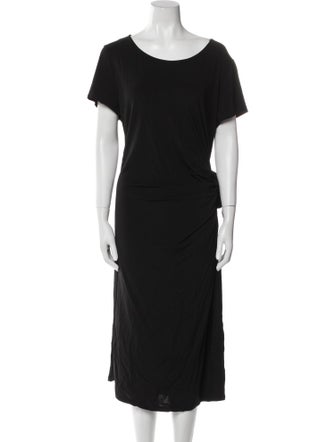 Lafayette 148 Scoop Neck Midi Length Dress