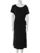 Lafayette 148 Scoop Neck Midi Length Dress