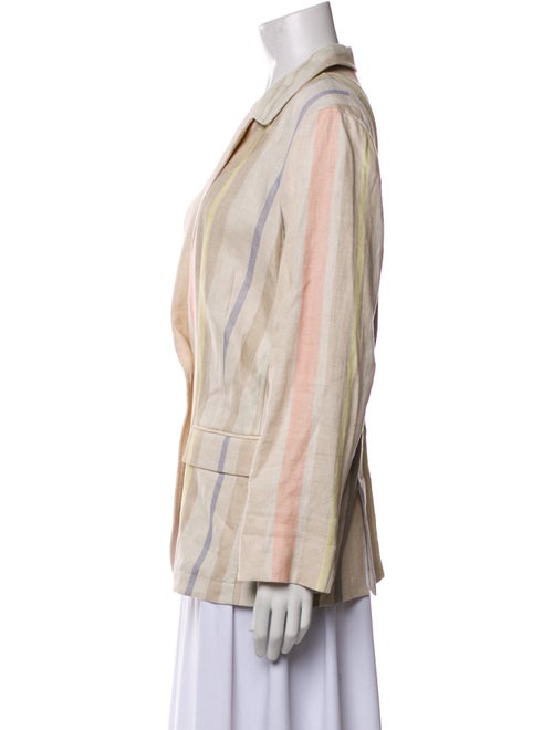 Lafayette 148 Linen Striped Blazer