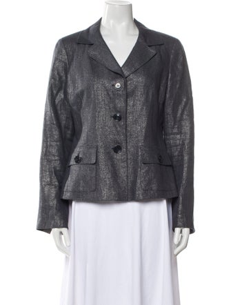 Lafayette 148 Linen Tweed Pattern Blazer