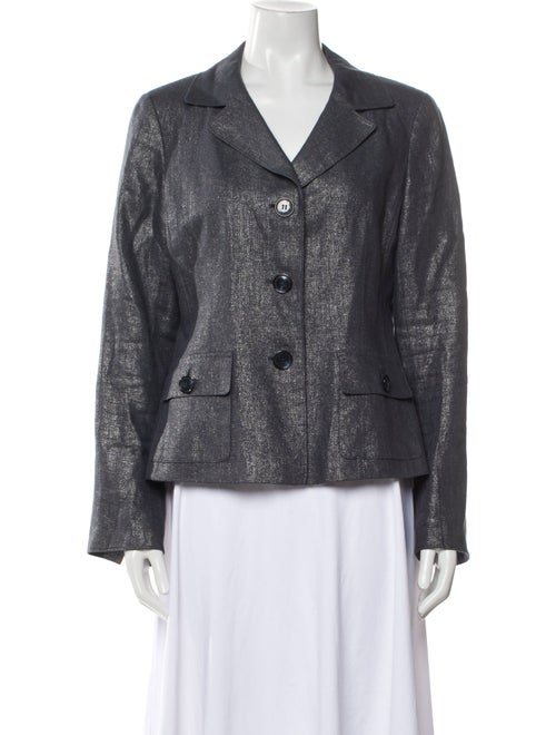 Lafayette 148 Linen Tweed Pattern Blazer