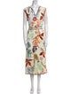 Lafayette 148 Floral Print Long Dress