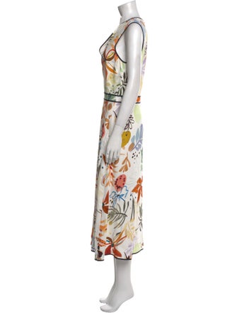 Lafayette 148 Floral Print Long Dress