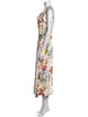 Lafayette 148 Floral Print Long Dress