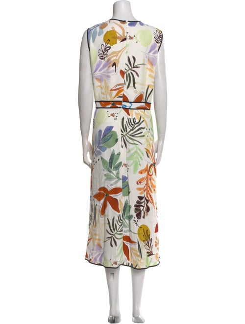 Lafayette 148 Floral Print Long Dress