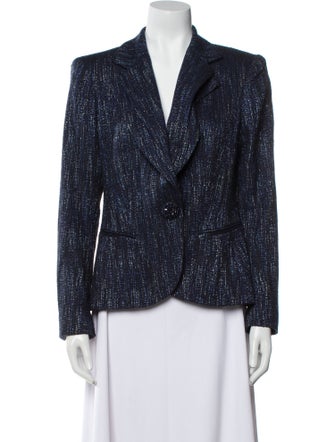 Lafayette 148 Virgin Wool Printed Blazer