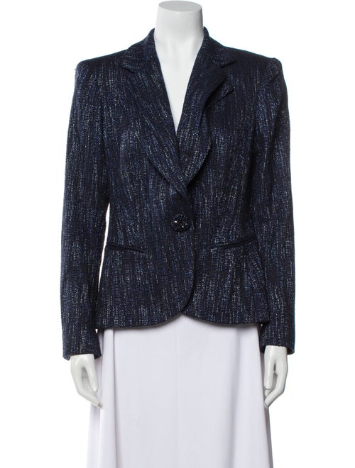 Lafayette 148 Virgin Wool Printed Blazer
