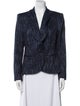 Lafayette 148 Virgin Wool Printed Blazer