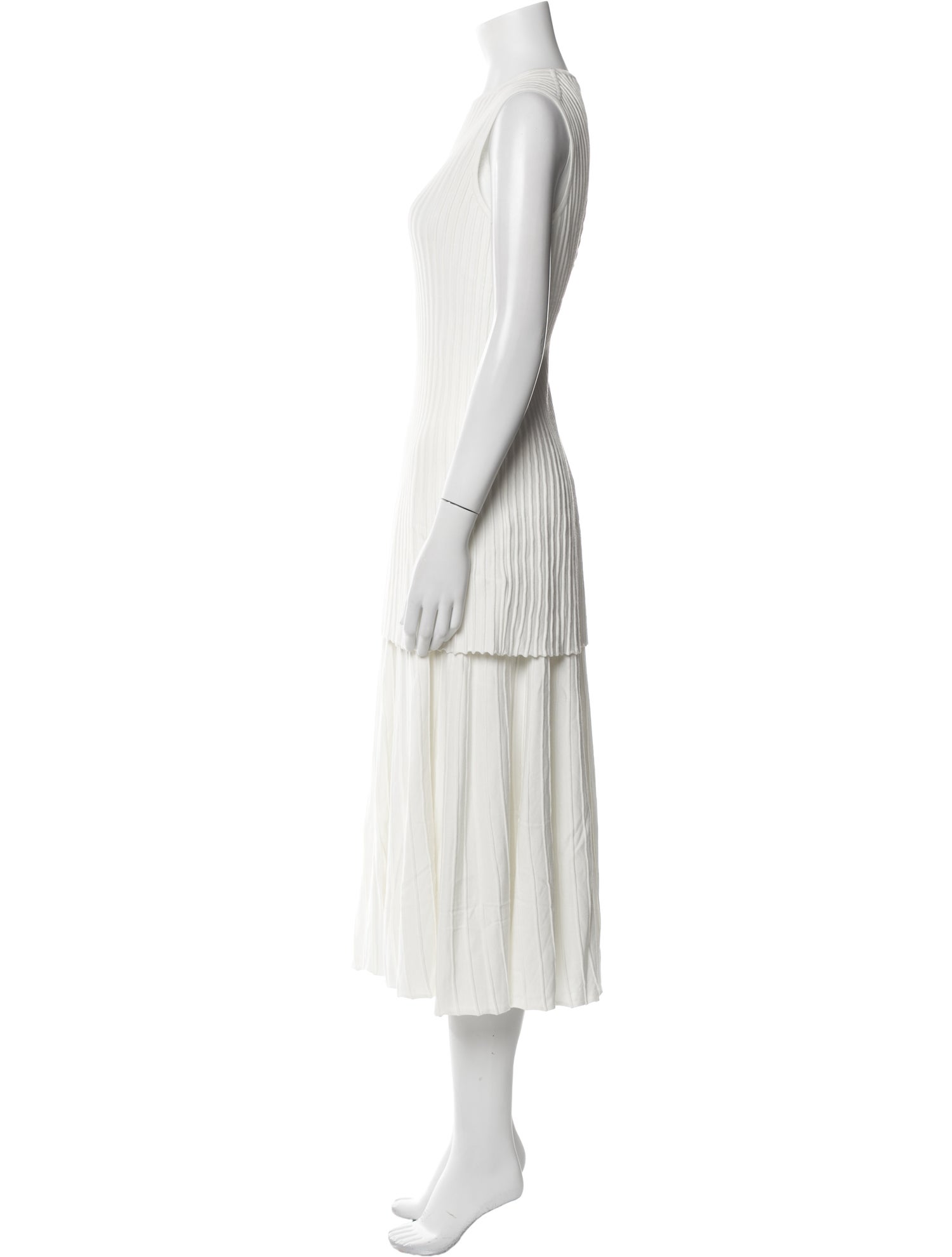Lafayette 148 Striped Pleated Accents Skirt Set w/ Tags