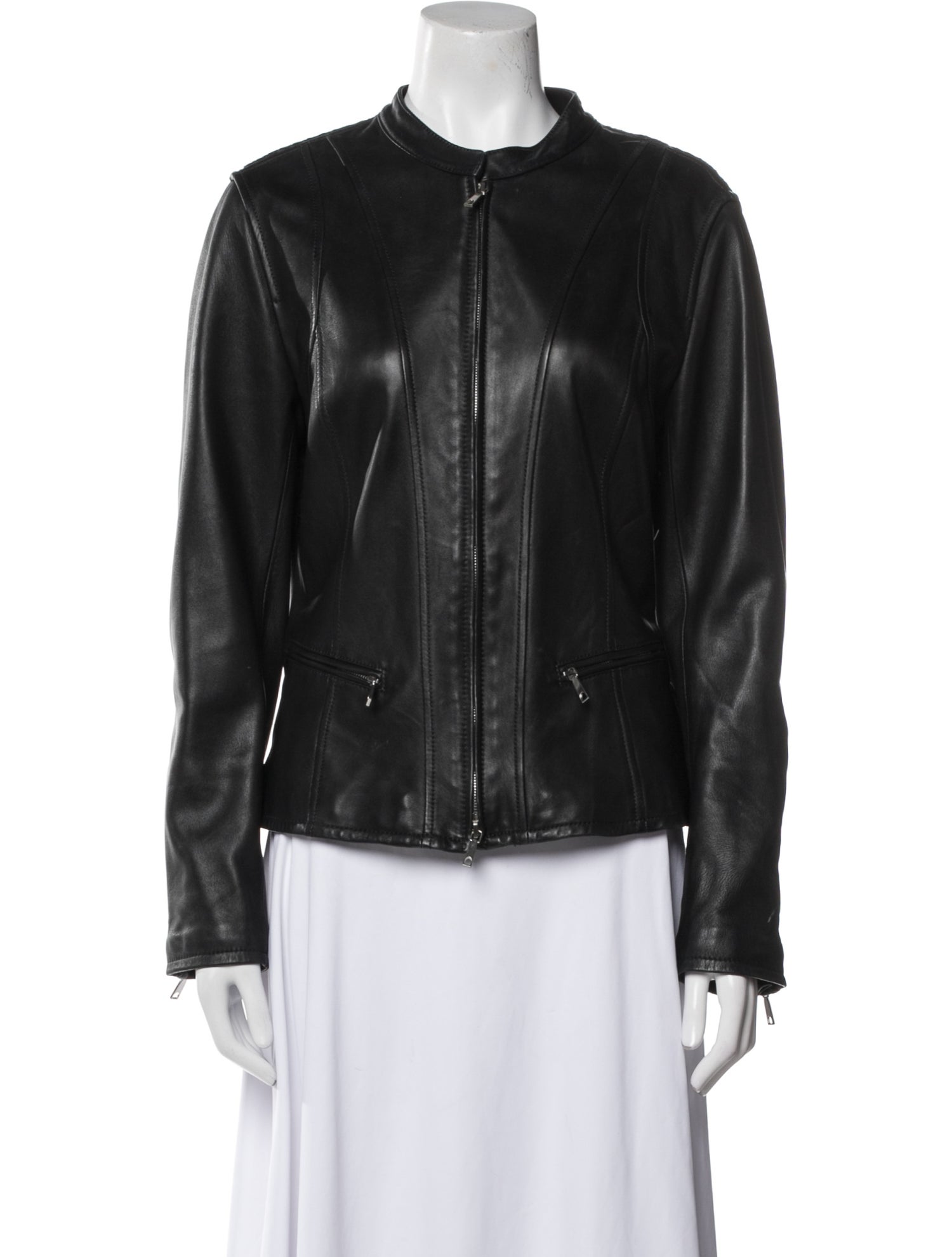 Lafayette 148 Leather Biker Jacket