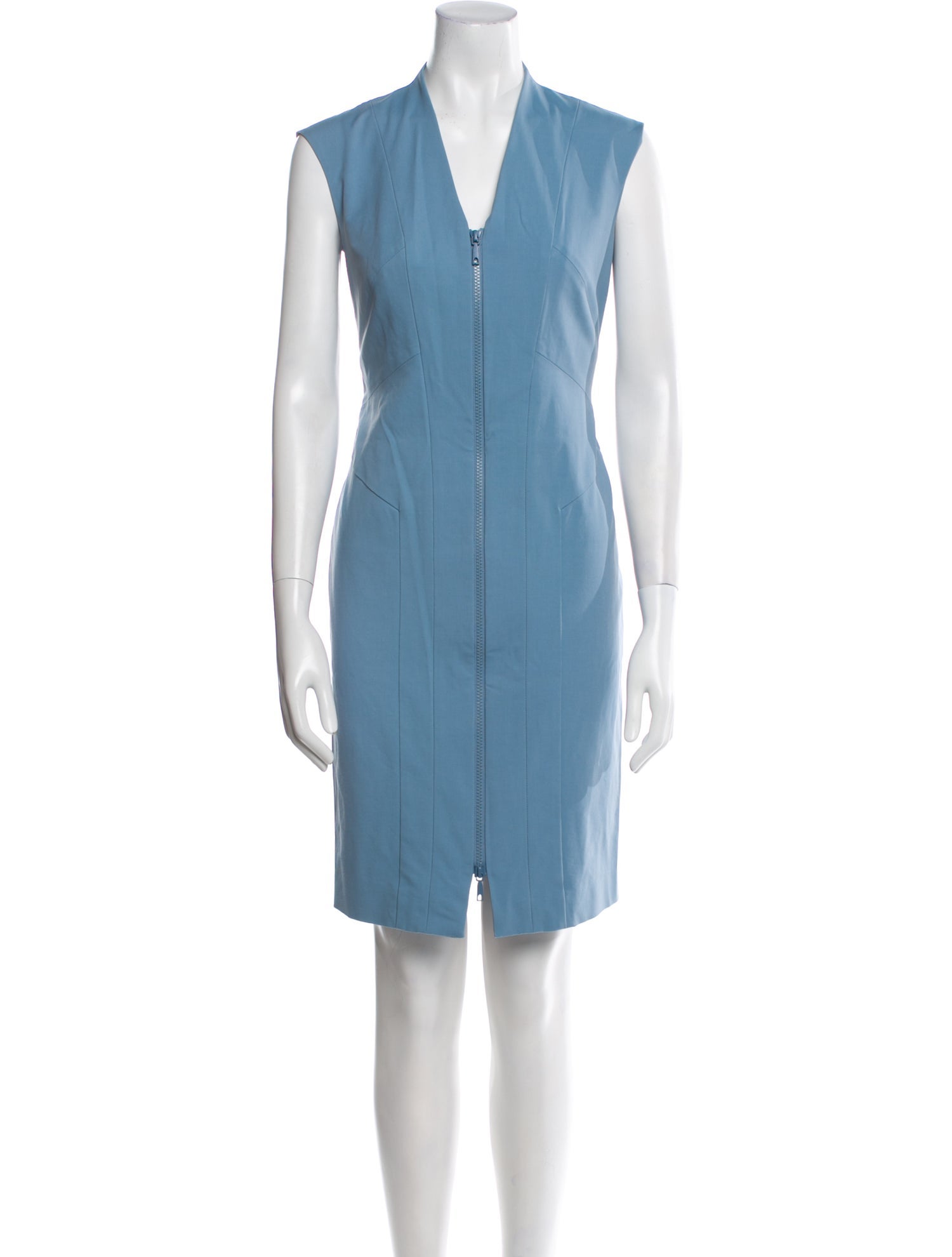 Lafayette 148 V-Neck Knee-Length Dress