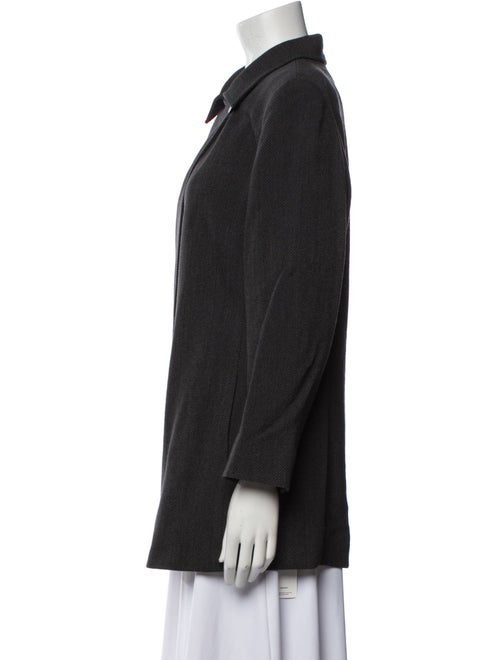 Lafayette 148 Virgin Wool Striped Coat