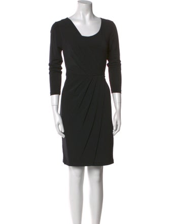 Lafayette 148 Scoop Neck Mini Dress