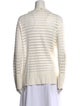 Lafayette 148 Striped V-Neck Sweater