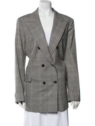 Lafayette 148 Wool Houndstooth Print Blazer