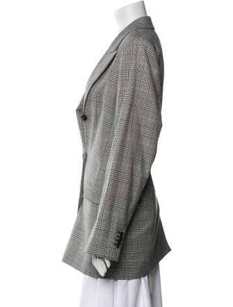 Lafayette 148 Wool Houndstooth Print Blazer