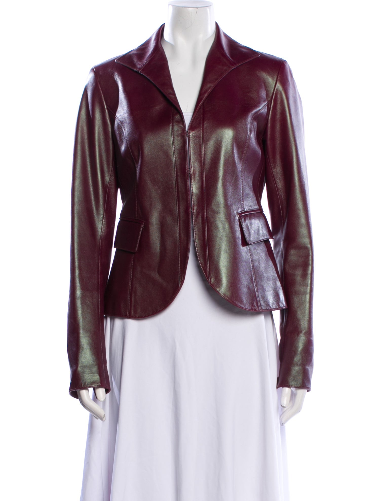 Lafayette 148 Leather Evening Jacket