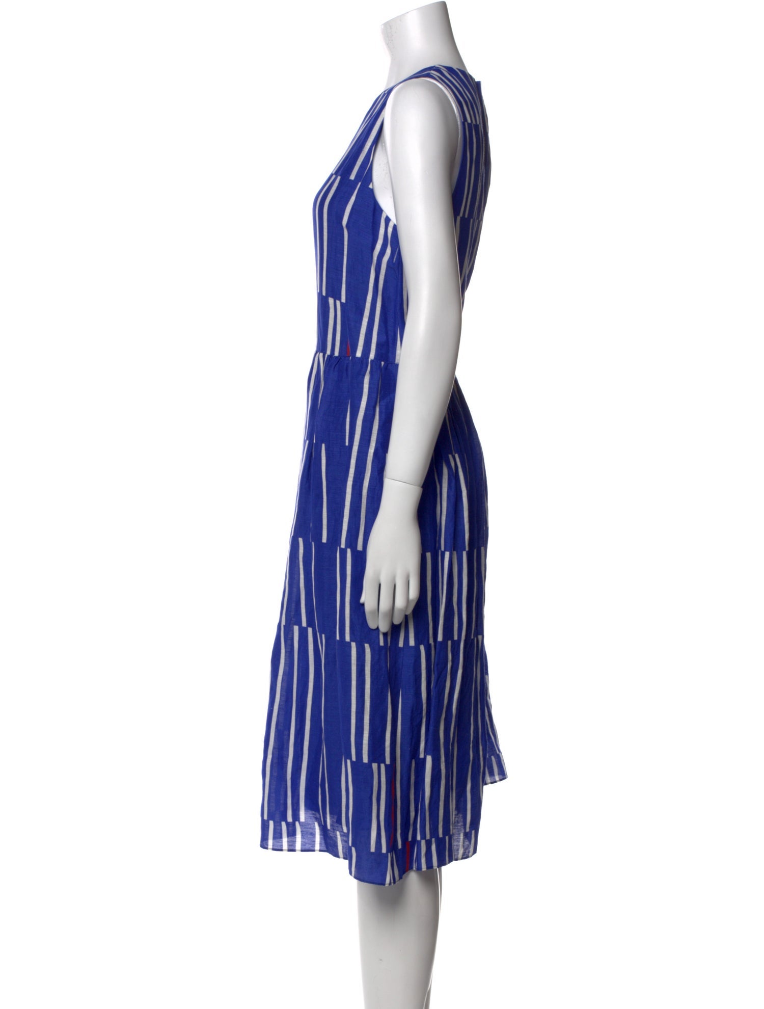 Lafayette 148 Striped Midi Length Dress