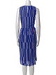 Lafayette 148 Striped Midi Length Dress
