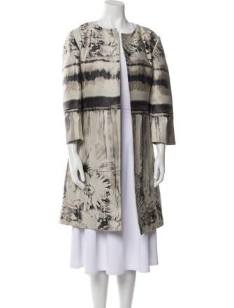 Lafayette 148 Plaid Print Coat