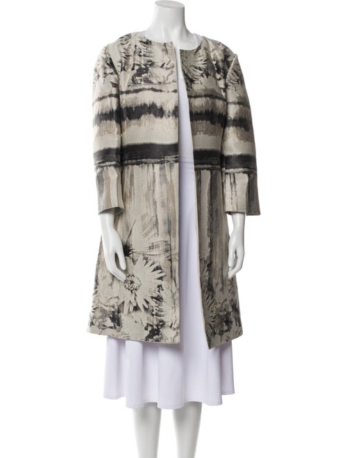 Lafayette 148 Plaid Print Coat