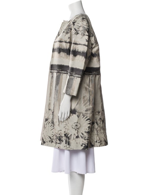 Lafayette 148 Plaid Print Coat