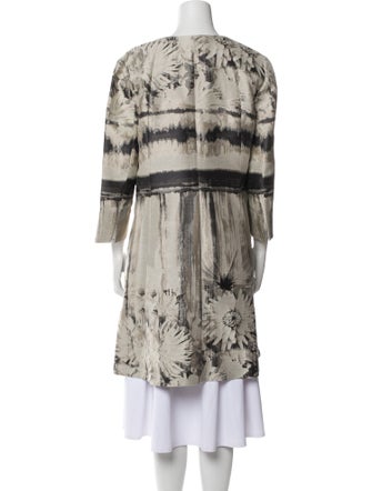 Lafayette 148 Plaid Print Coat