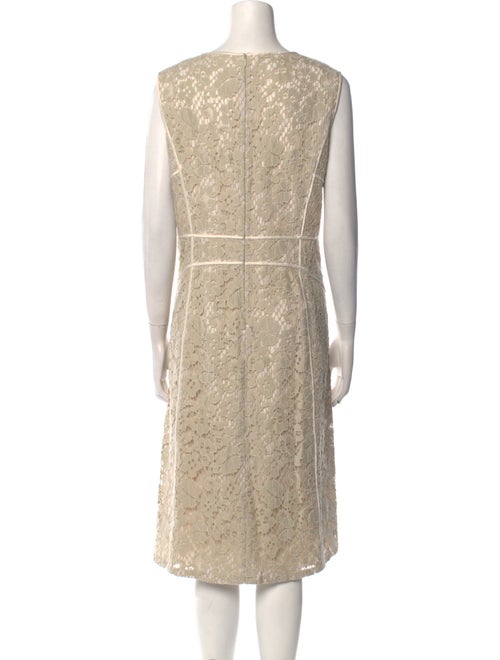 Lafayette 148 Lace Pattern Midi Length Dress