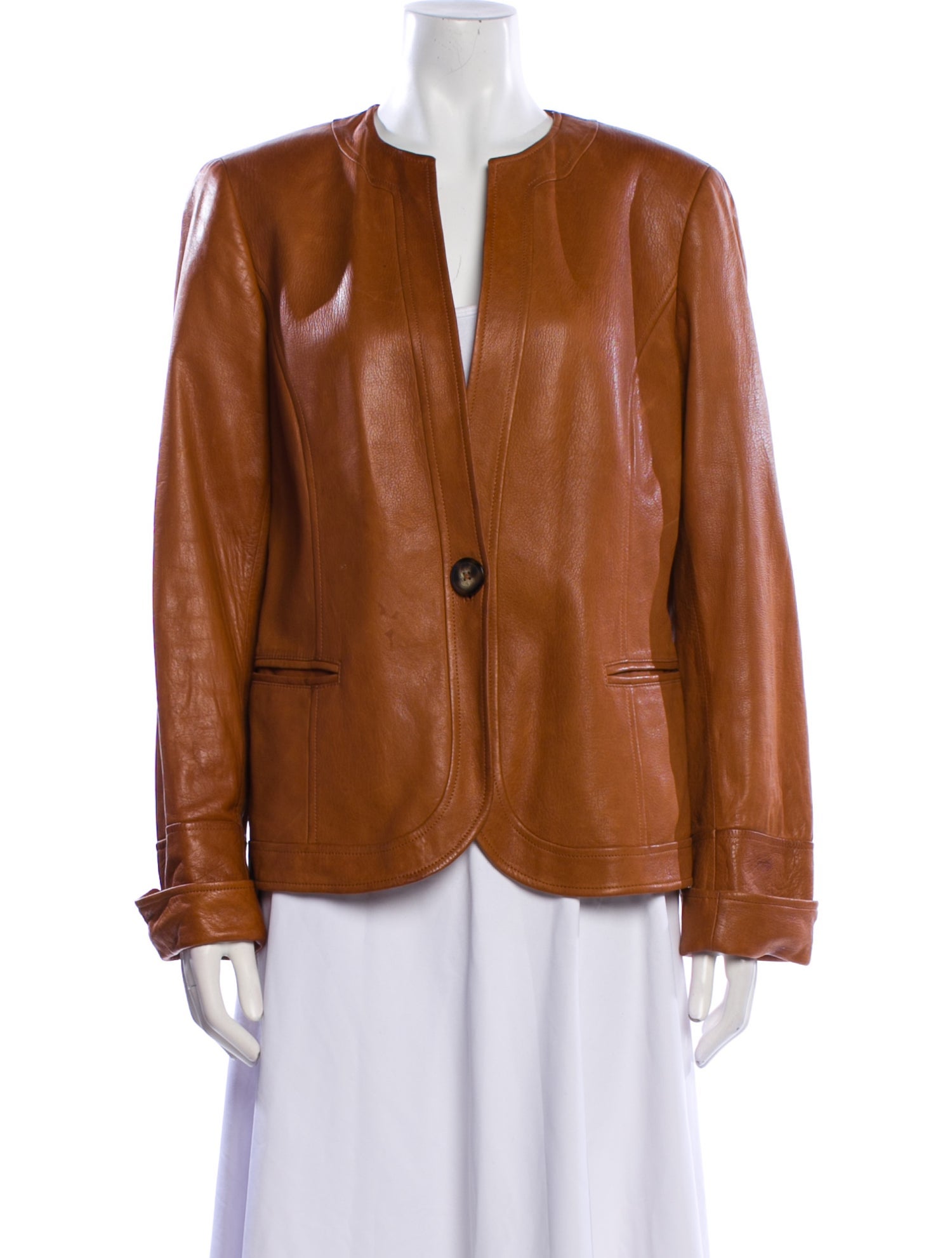 Lafayette 148 Lambskin Blazer
