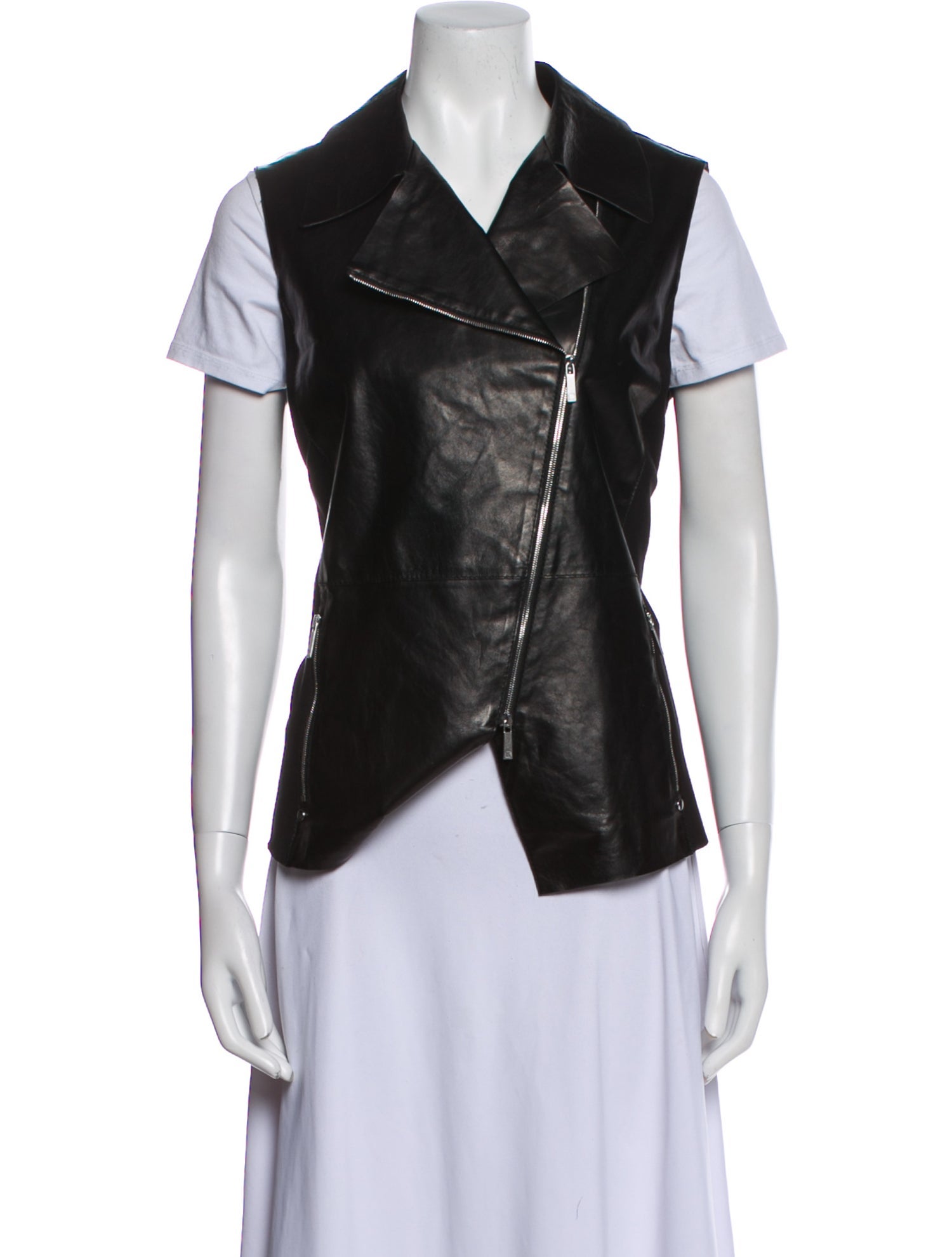 Lafayette 148 Leather Vest