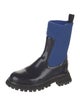Lafayette 148 Patent Leather Colorblock Pattern Chelsea Boots