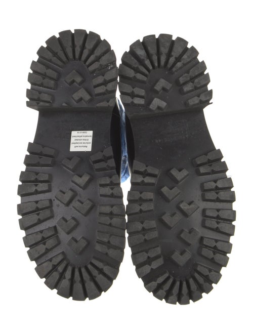 Lafayette 148 Patent Leather Colorblock Pattern Chelsea Boots