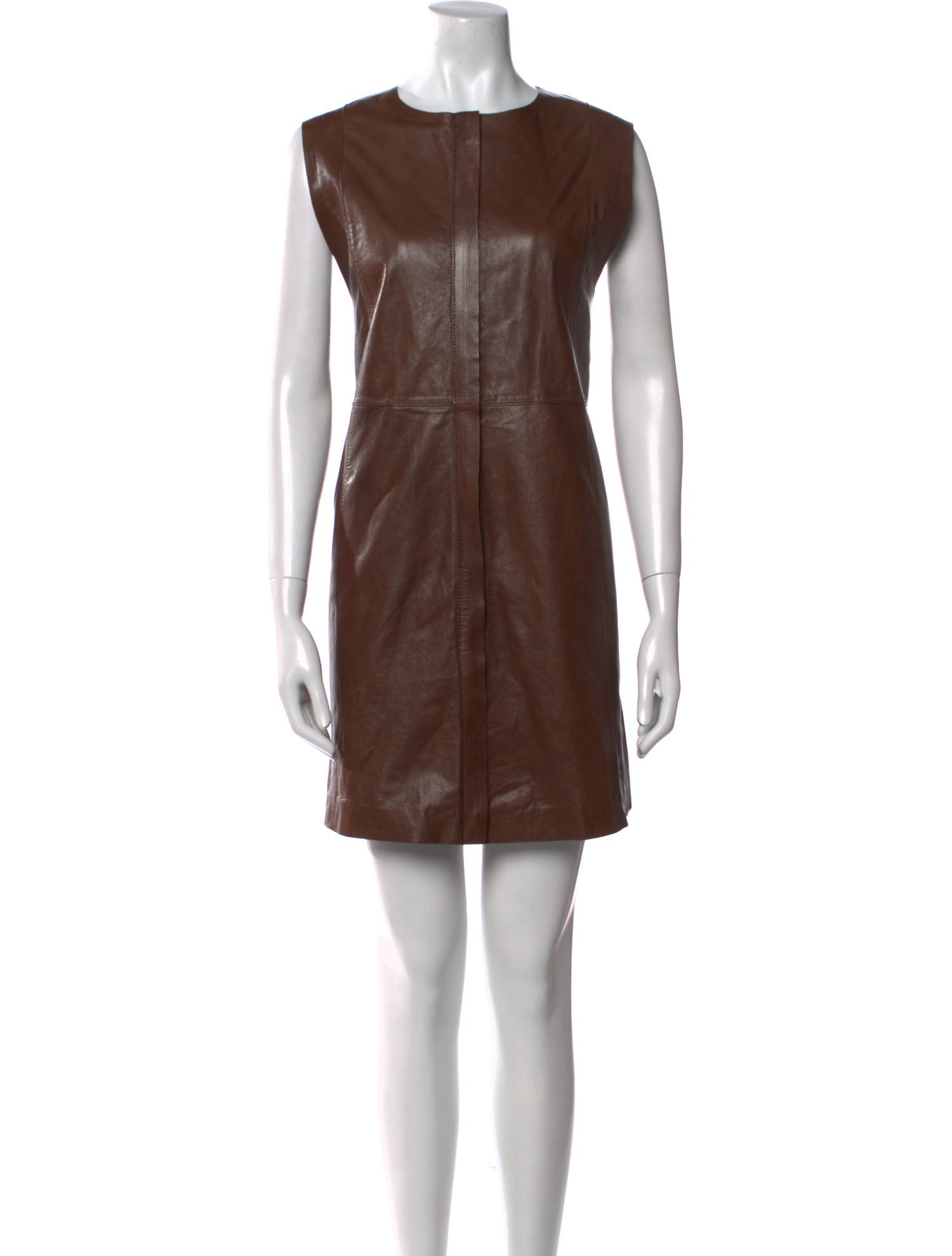 Lafayette 148 Leather Mini Dress