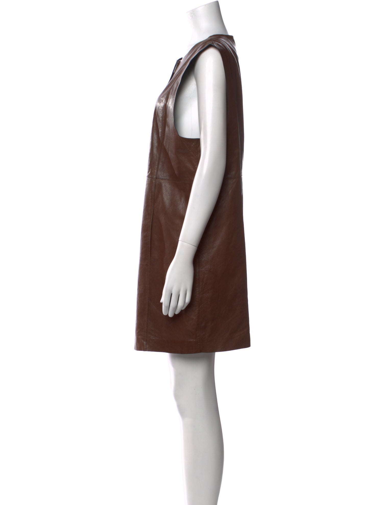 Lafayette 148 Leather Mini Dress