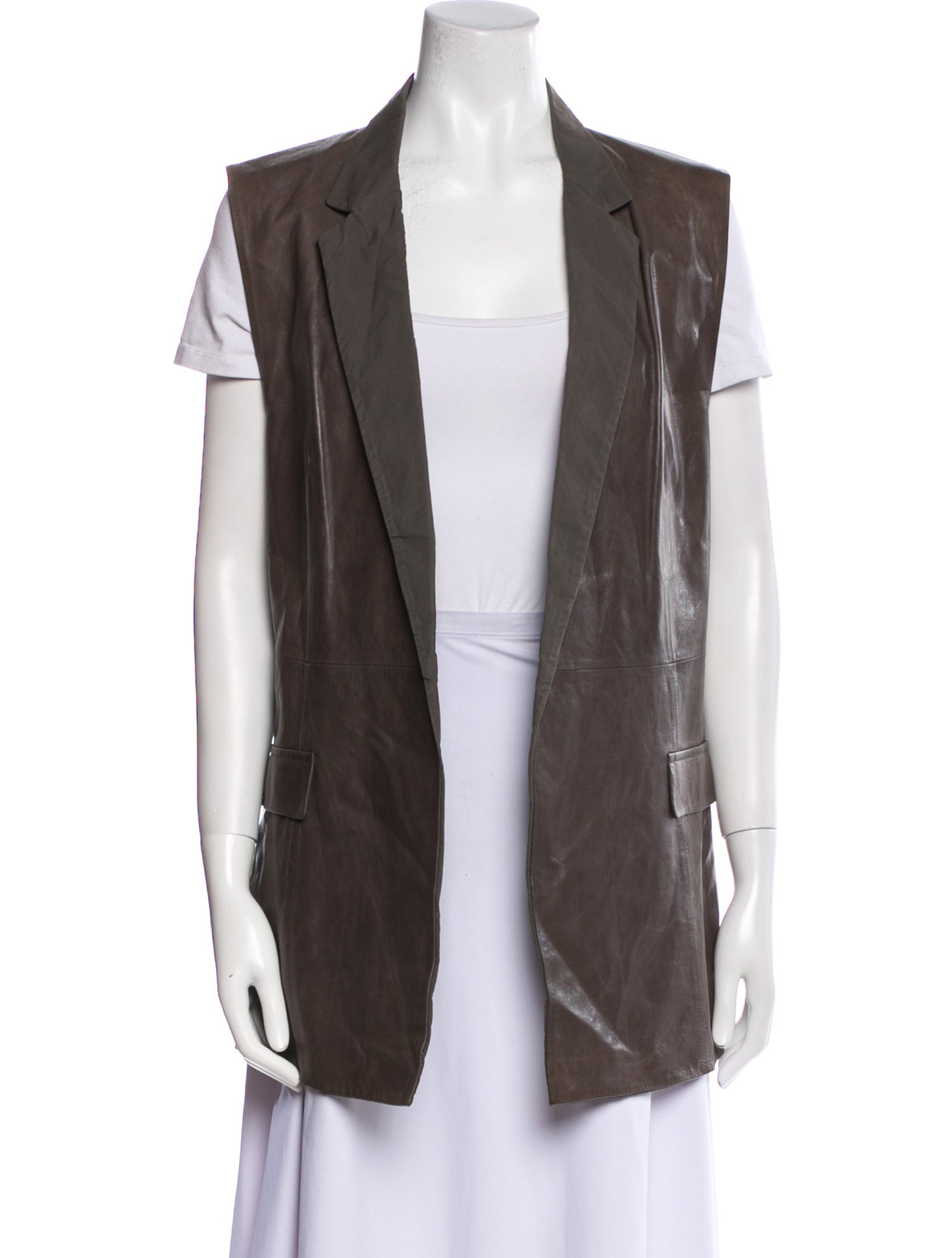Lafayette 148 Leather Vest
