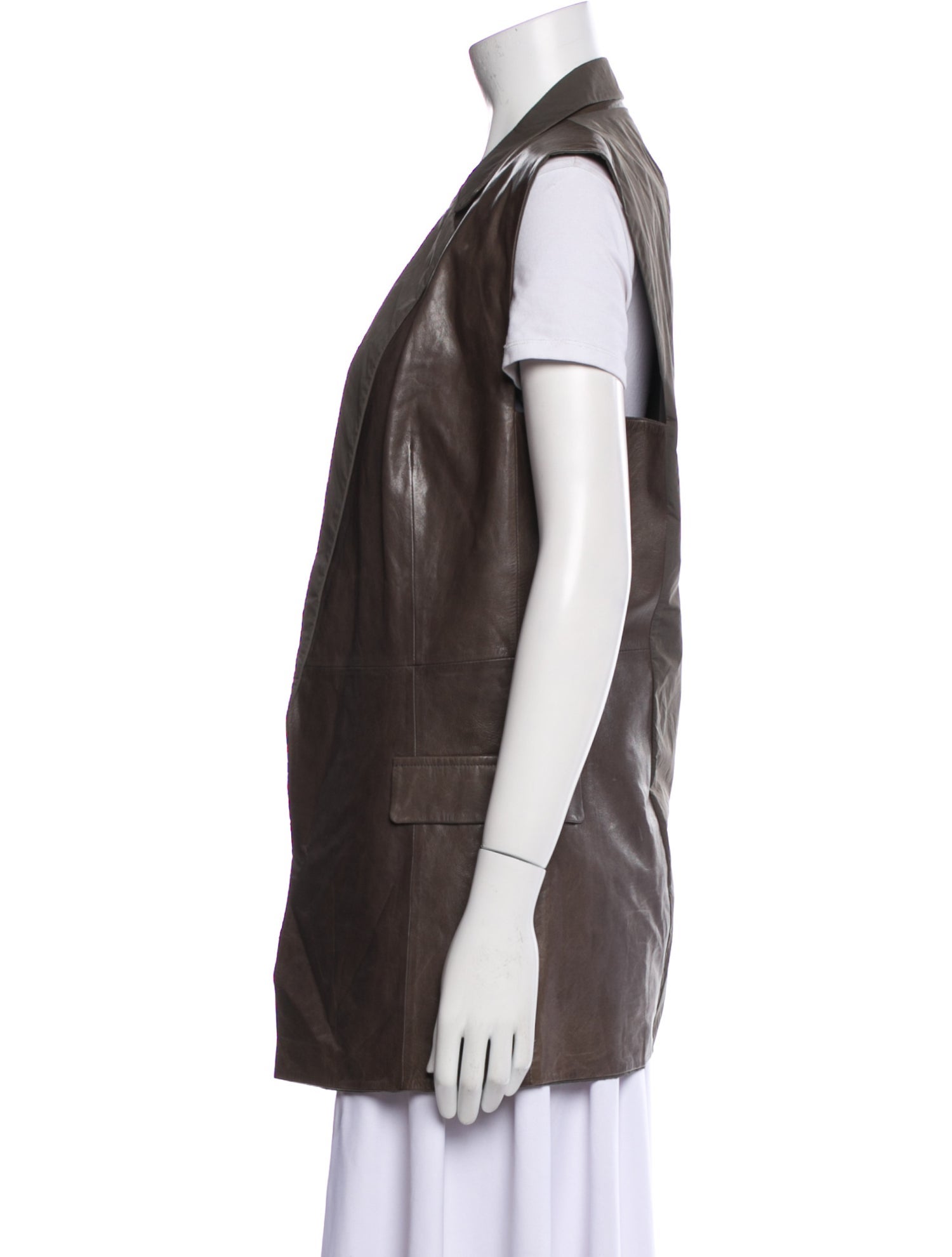 Lafayette 148 Leather Vest