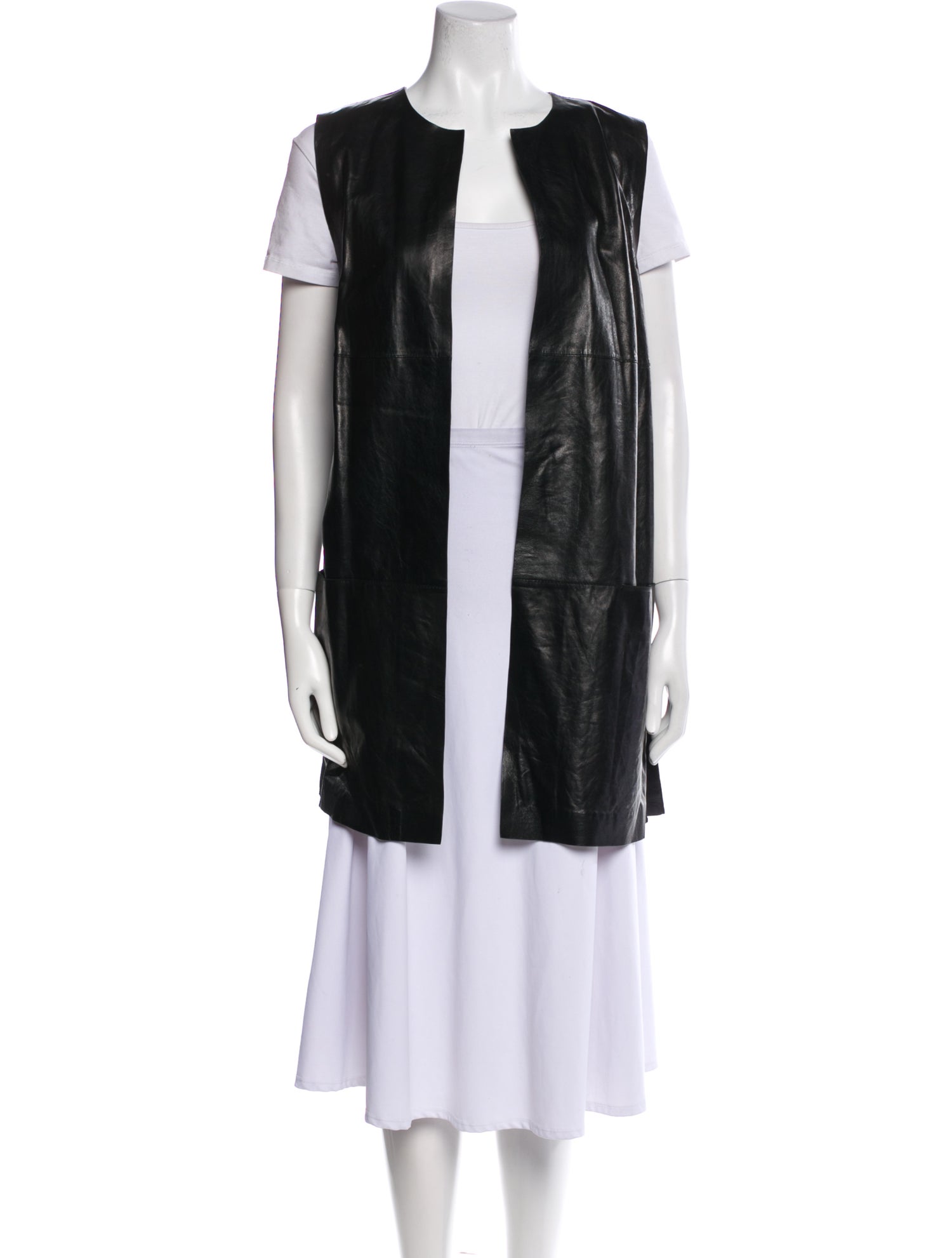 Lafayette 148 Leather Vest