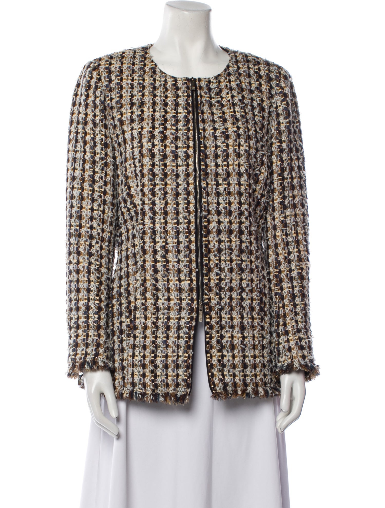 Lafayette 148 Tweed Pattern Evening Jacket